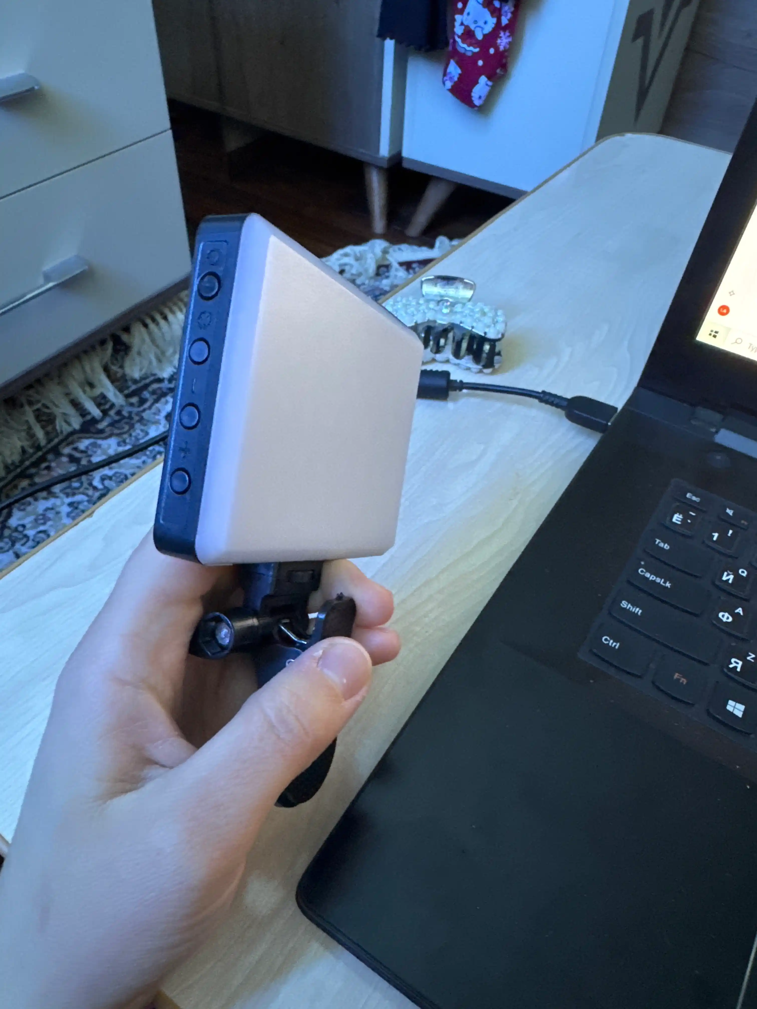 Selfi lampa, smartfon halqasi, mini selfi chiroq, smartfon uchun, mini chiroq, RGB