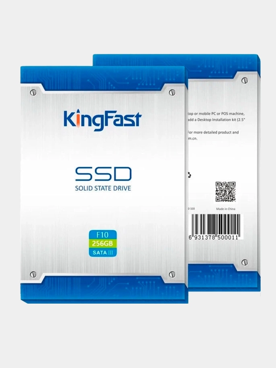 Hакопитель для пк и ноутбука SSD SATA 128ГБ, 256ГБ, 512ГБ, 1ТБ KingFast F10 6Гб/с