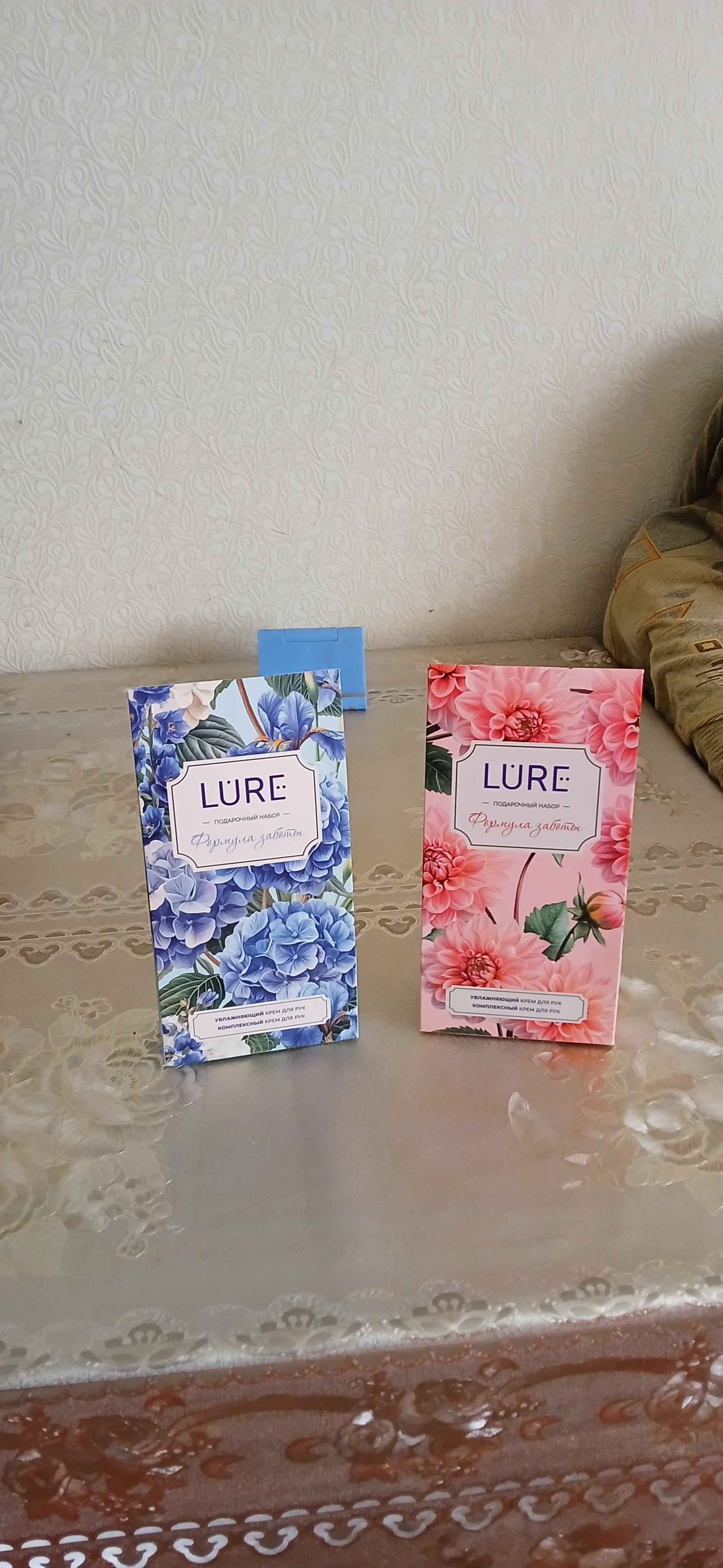 LURE to‘plami — 75 ml qo‘l kremi namlovchi + 75 ml qo‘l kremi kompleks parvarish