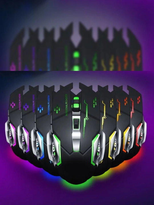 Игровая RGB мышь – 7 цветов подсветки, эргономичный дизайн, USB