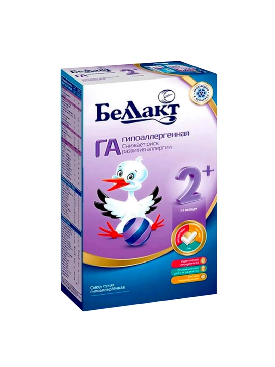 Смесь гипоаллергенная Беллакт ГА 1 и ГА 2+ 300 г, 0–12 месяцев - 