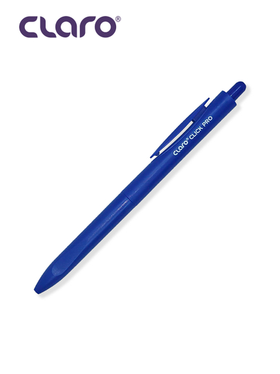Ручка шариковая ClickPro 0,7мм (сн/зл/кр/чр) Claro, ClickPro-bl — DESK-CLICKPROBL-СИНИЙ-10