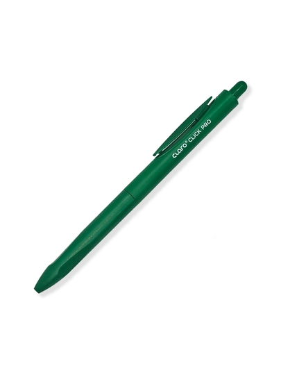 Ручка шариковая ClickPro 0,7мм (сн/зл/кр/чр) Claro, ClickPro-bl — DESK-CLICKPROBL-ЗЕЛЕН-5
