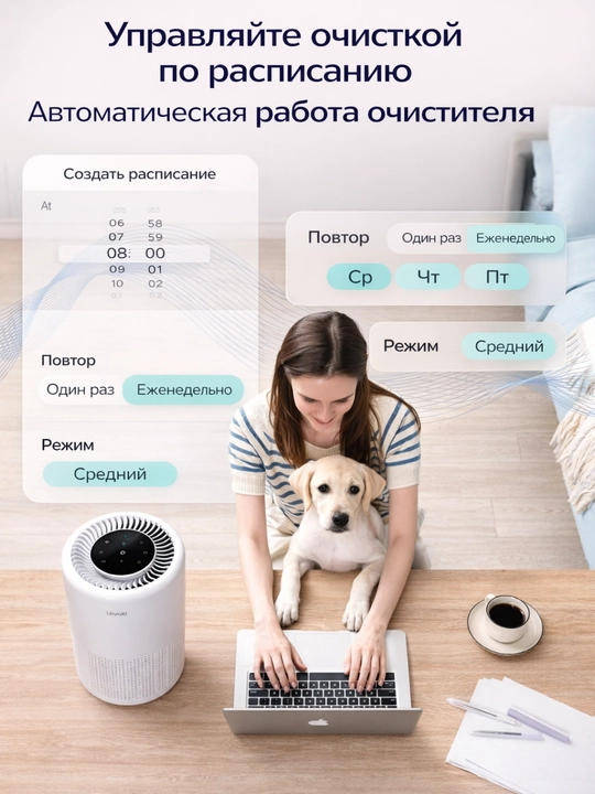 Levoit Core 200S havo tozalagichi, Wi-Fi boshqaruvi va HEPA H13 filtri bilan
