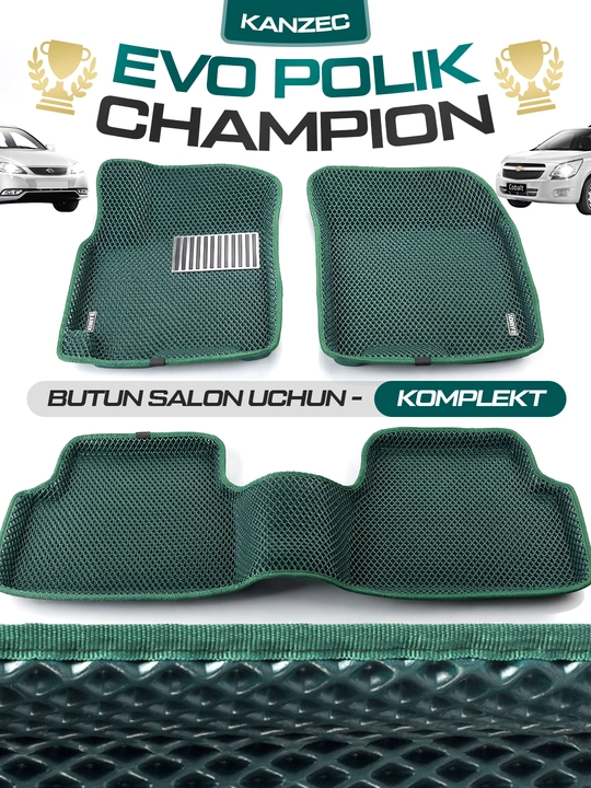 Автомобильные коврики "EVO POLIK CHAMPION - KANZEC", Cobalt, Spark, Nexia 3, Lacetti, Onix - 