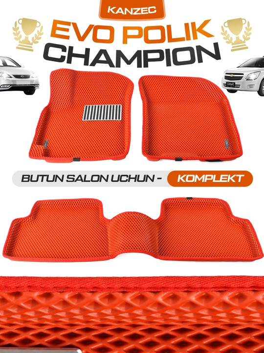 Автомобильные коврики "EVO POLIK CHAMPION - KANZEC", Cobalt, Spark, Nexia 3, Lacetti, Onix - 