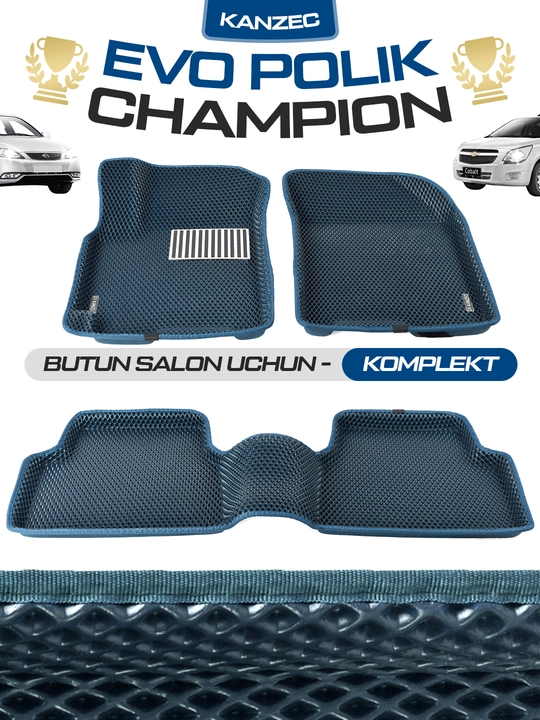 Автомобильные коврики "EVO POLIK CHAMPION - KANZEC", Cobalt, Spark, Nexia 3, Lacetti, Onix - 