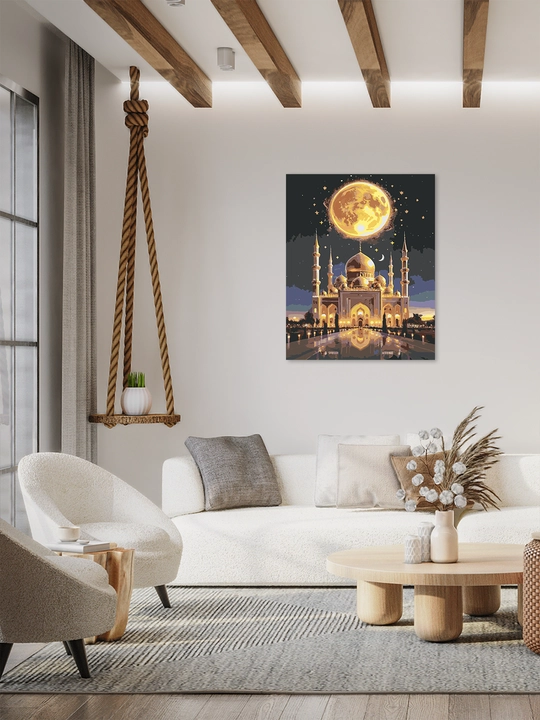 Raqamlar bo'yicha rasm chizish ARTERY "Islomiy", holstda chizmachilik, 40 * 50 sm
