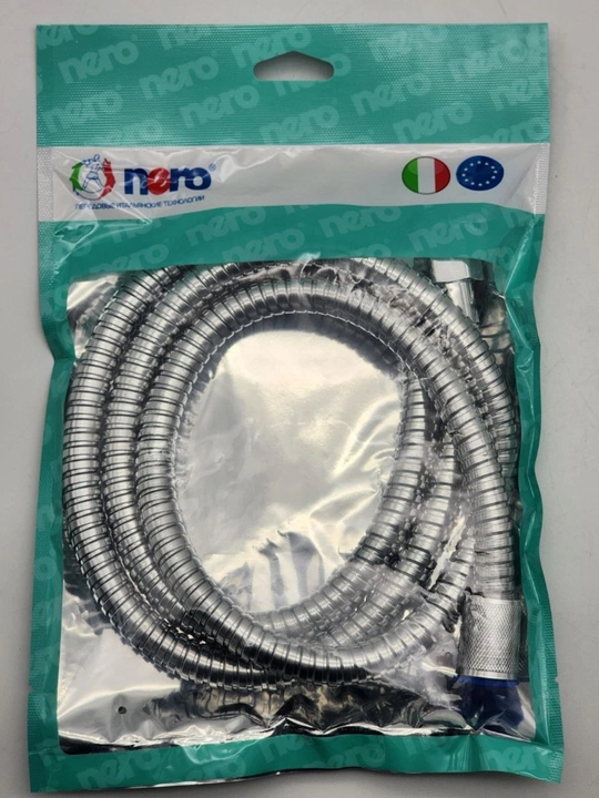 Dush uchun universal shlang (1.5 m), xromli - 