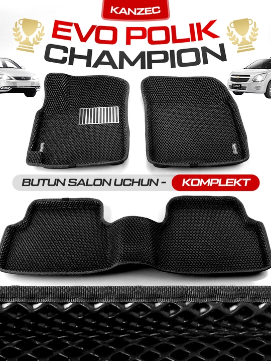 Автомобильные коврики "EVO POLIK CHAMPION - KANZEC", Cobalt, Spark, Nexia 3, Lacetti, Onix - 