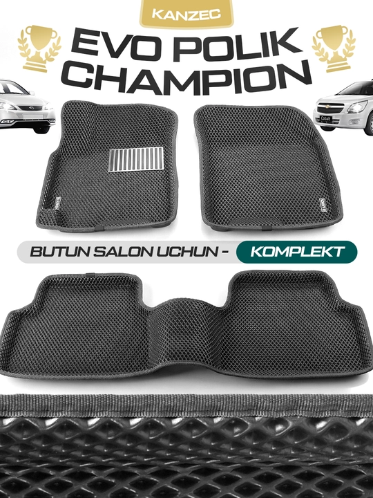 Автомобильные коврики "EVO POLIK CHAMPION - KANZEC", Cobalt, Spark, Nexia 3, Lacetti, Onix - 