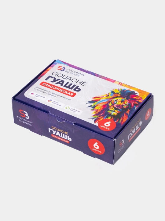 Klassik guash, 6 rangli to‘plam (bankachalarda) - 