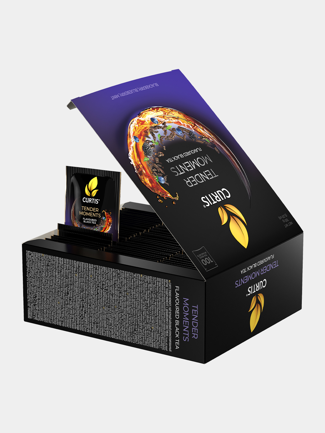 Qora va yashil assorti choyi Curtis Colour Tea to‘plami 54×≈1,5 g
