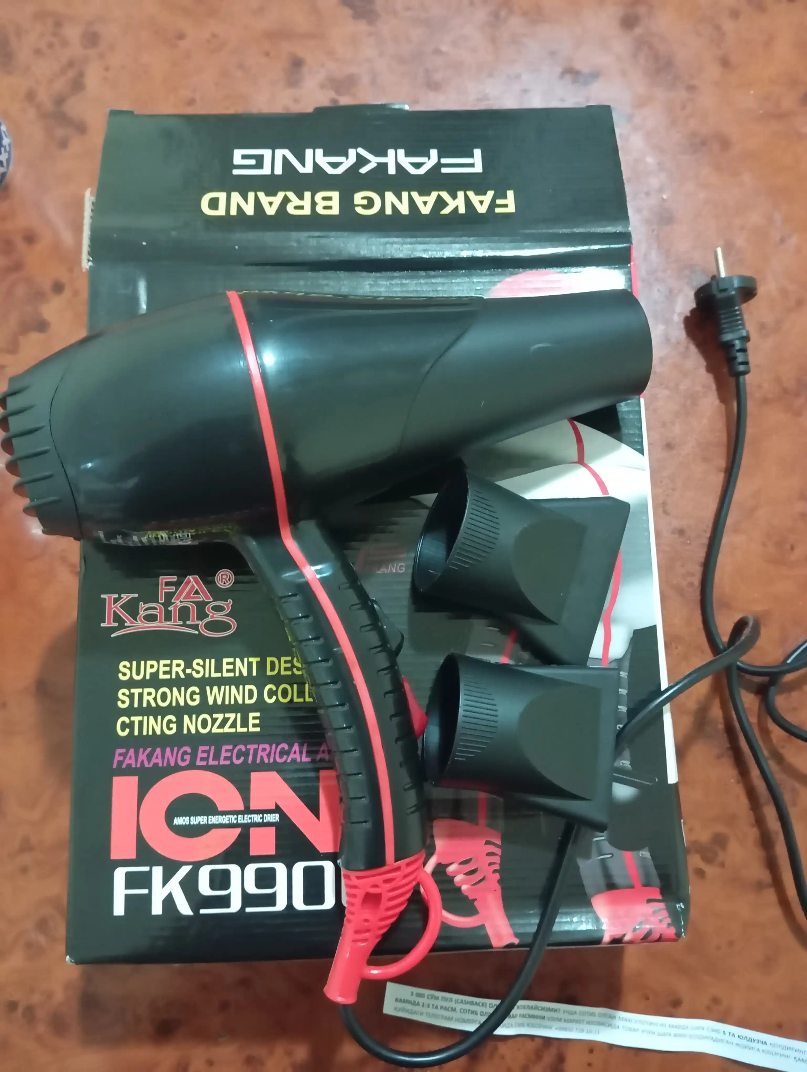 Fen, soch quritish va turmaklash uchun professional fen ION FaKang FK990