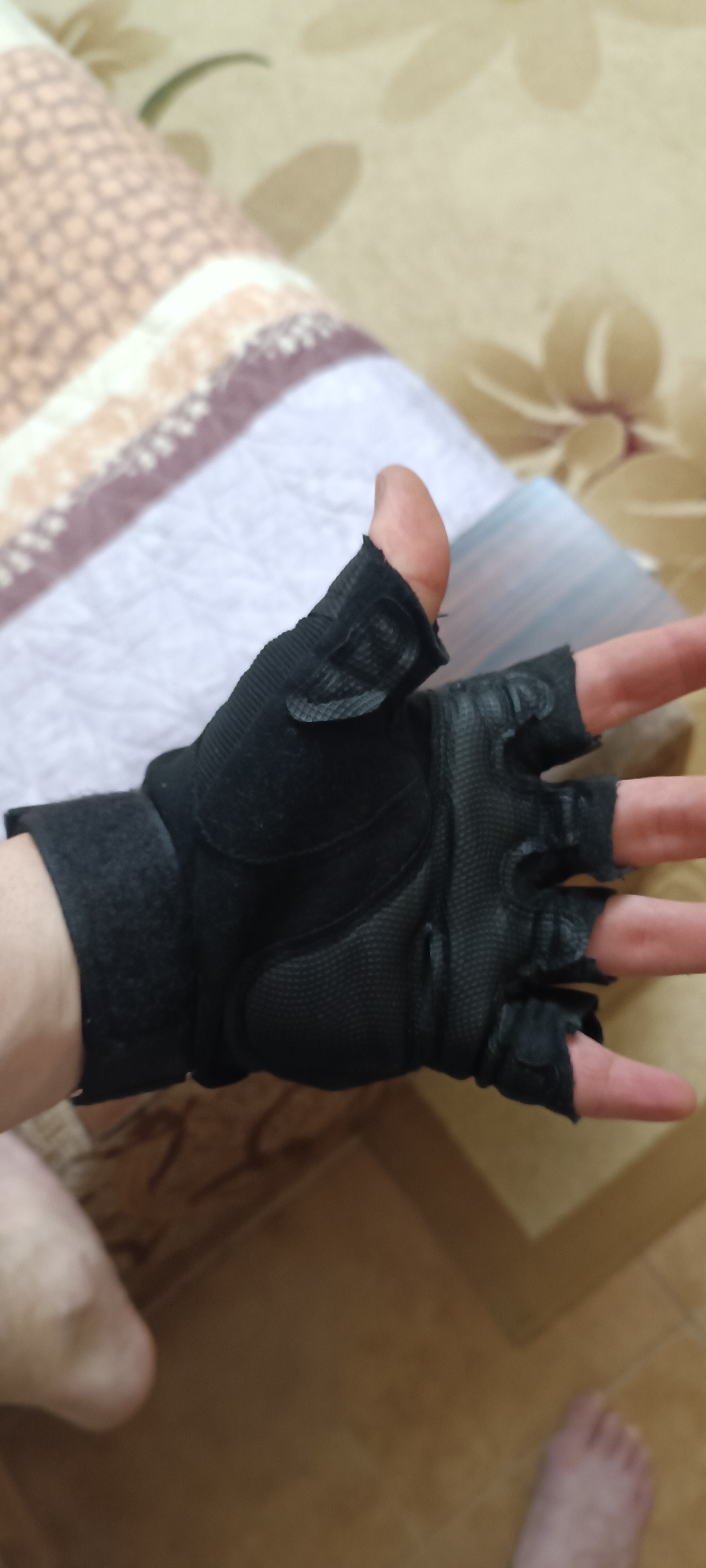 Тактические перчатки Tactical Pro с защитными вставками, вентиляцией и усиленной липучкой
