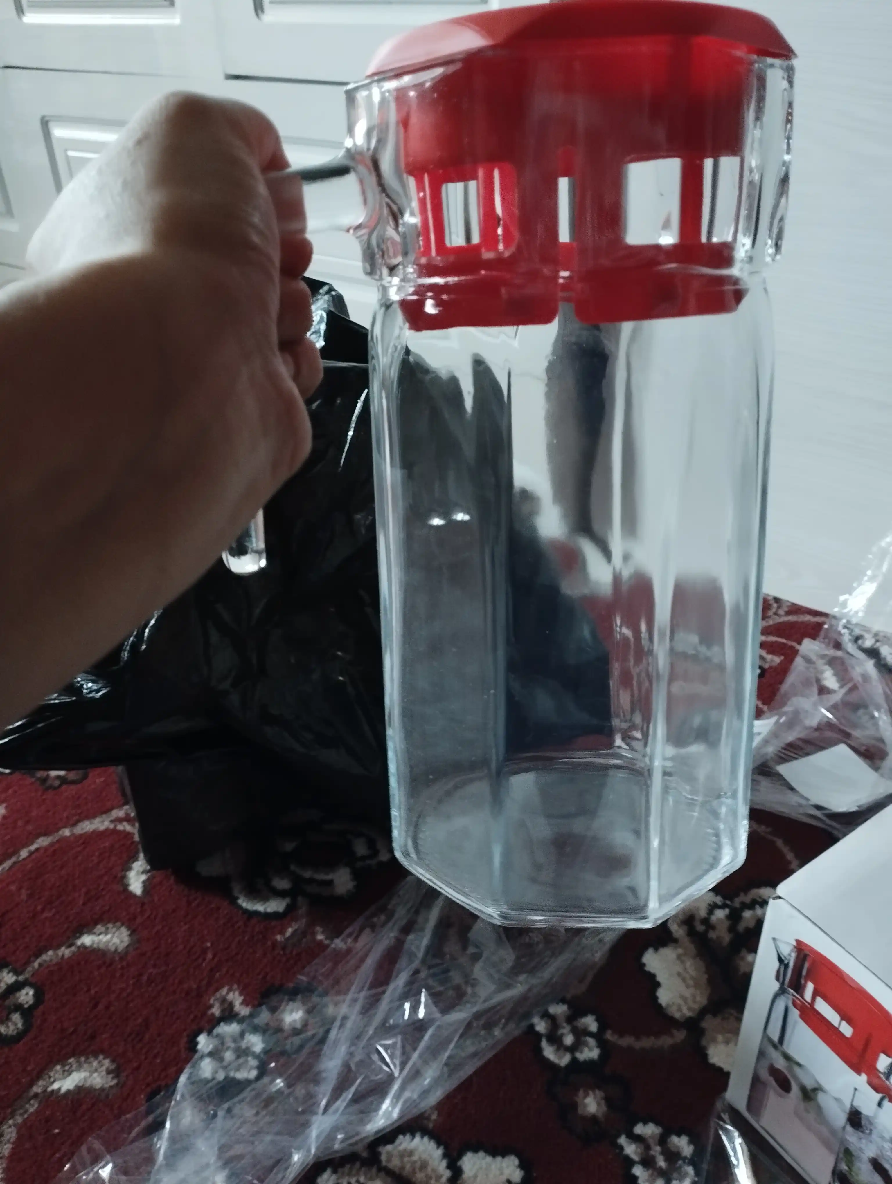 Shisha to‘plam Pasabahce Kosem: ko‘za 1,3 l + stakanlar 260 ml, 6 dona