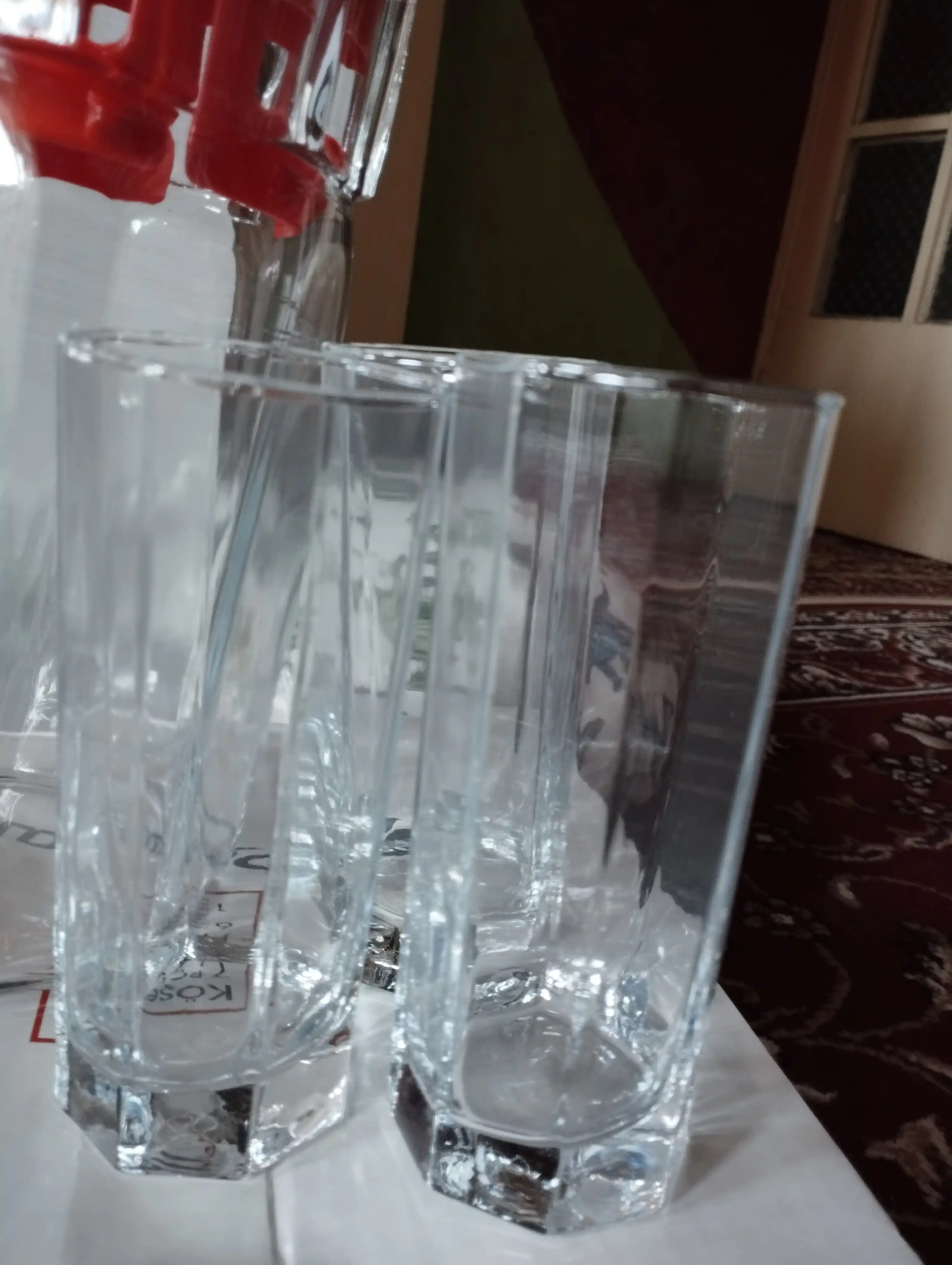 Shisha to‘plam Pasabahce Kosem: ko‘za 1,3 l + stakanlar 260 ml, 6 dona