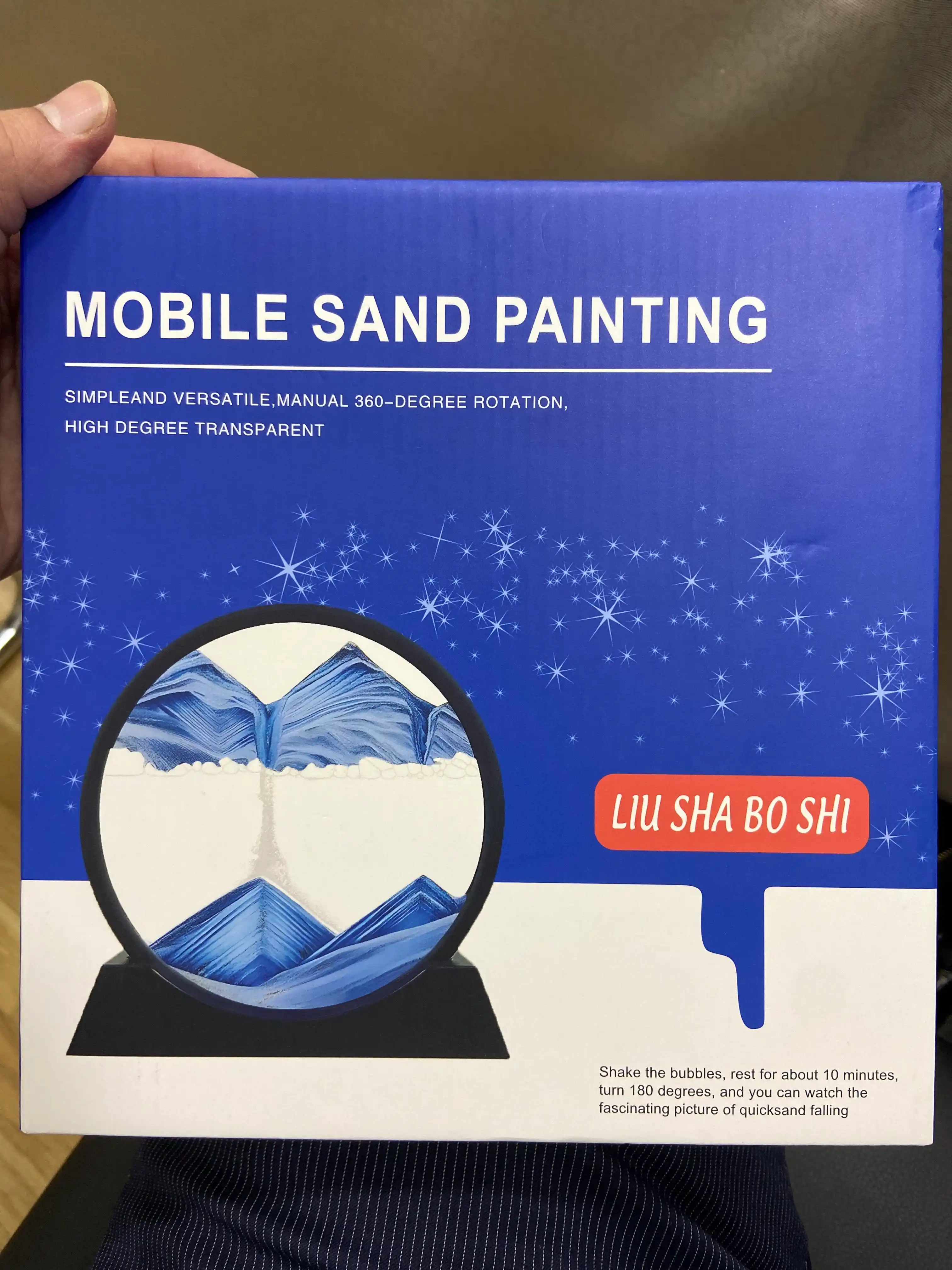 Dynamic Sand Art 3D stressga qarshi rasm