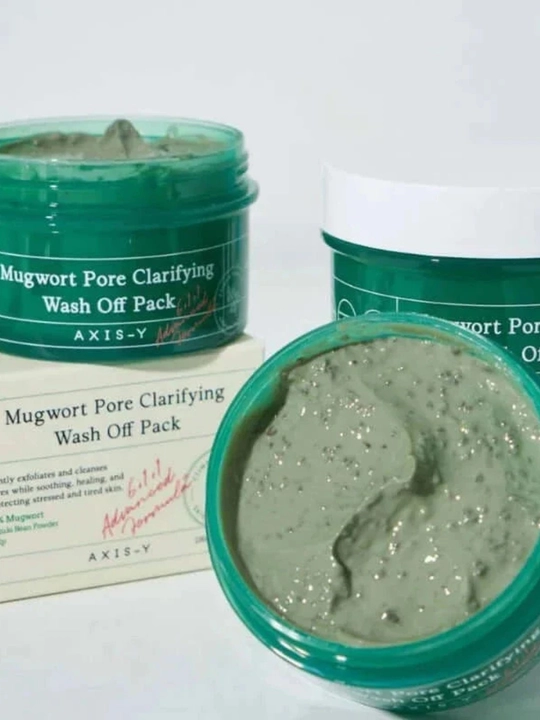 Yuzni qora nuqtalardan tozalovchi AXIS-Y Mugwort Pore loysimon niqobi, 100 ml