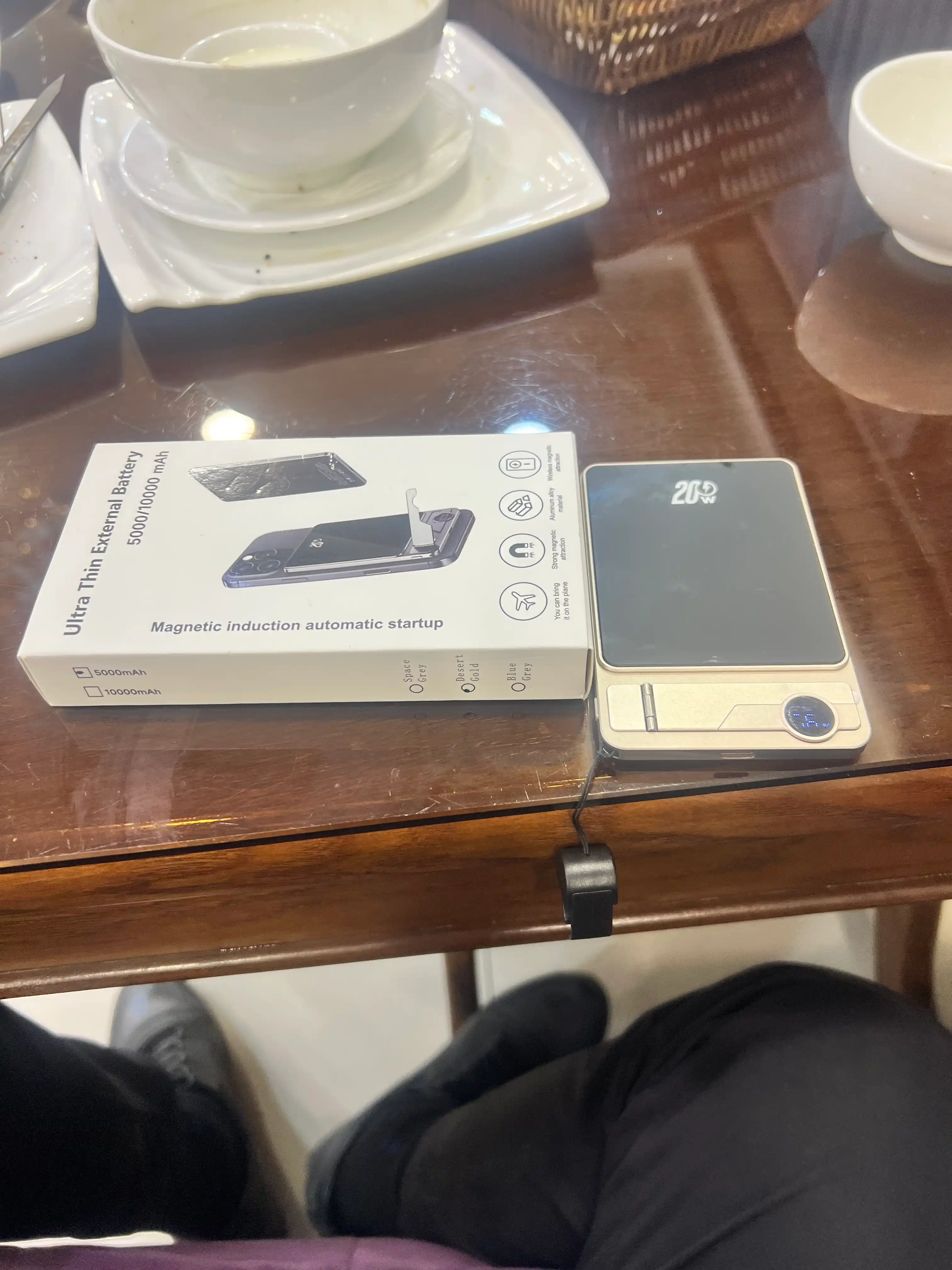 MagSafe uchun ultra yupqa 10000 mA/soat tashqi batareya