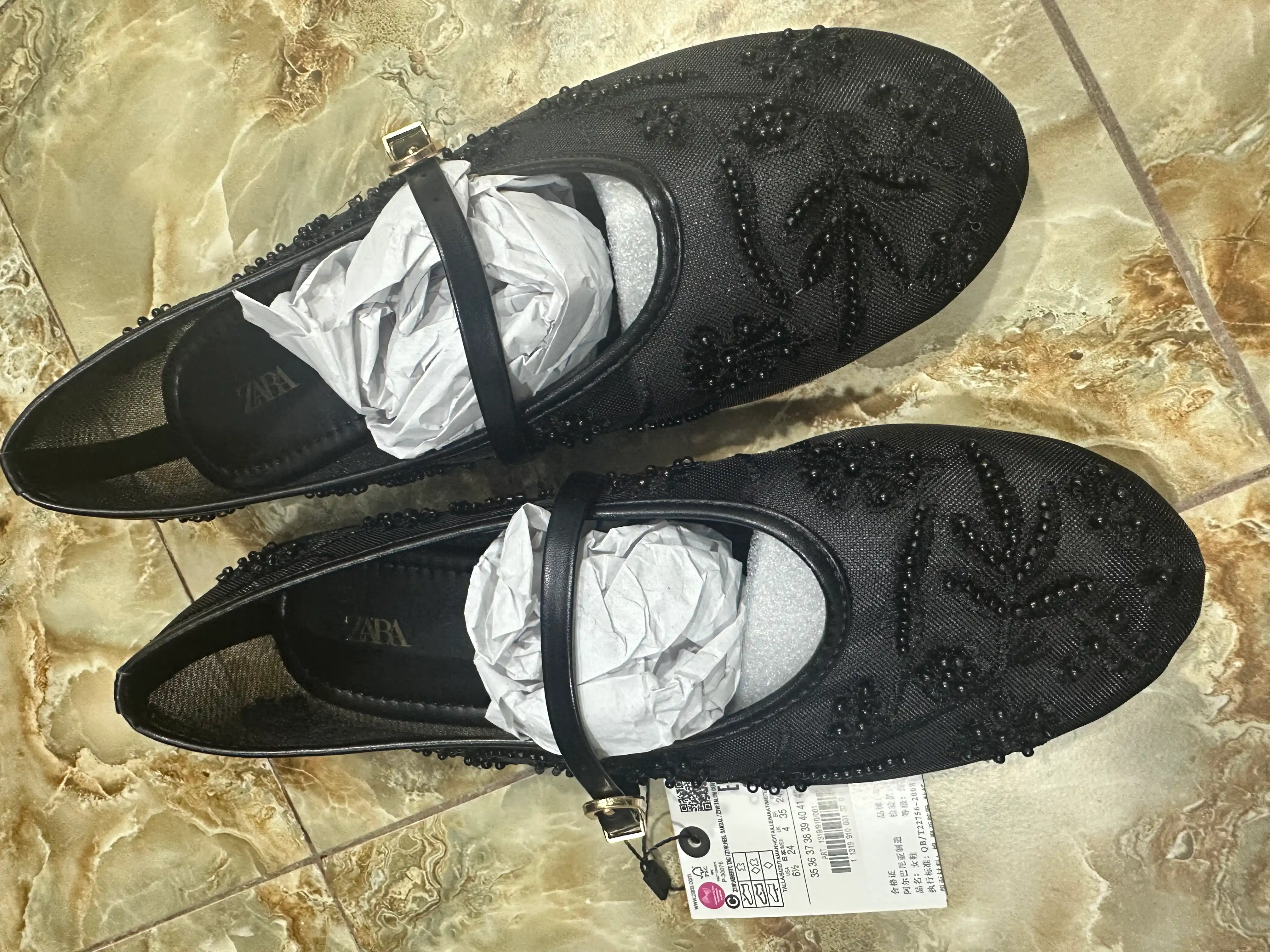 Ayollar baletkasi, yumshoq va yengil tufli, bahor yoz uchun baletka, Zara