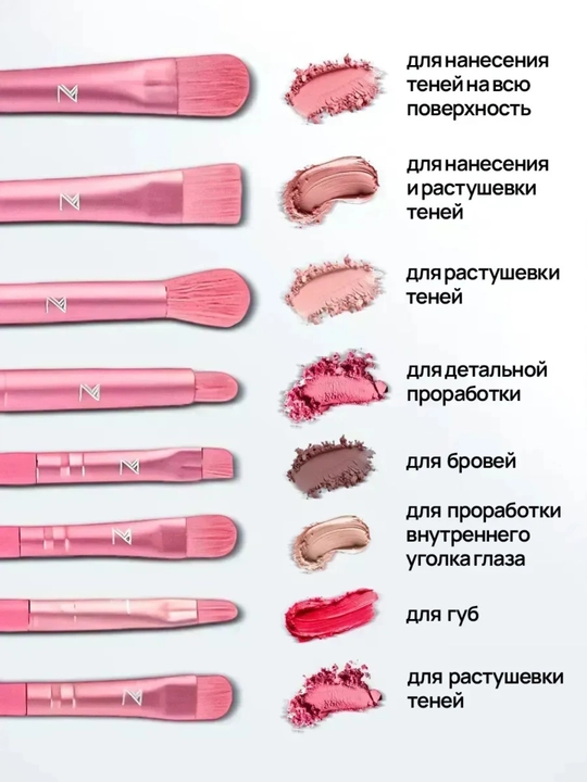 Набор кистей и спонж-губки для макияжа, набор из 33 штук (меховая косметичка в подарок)
