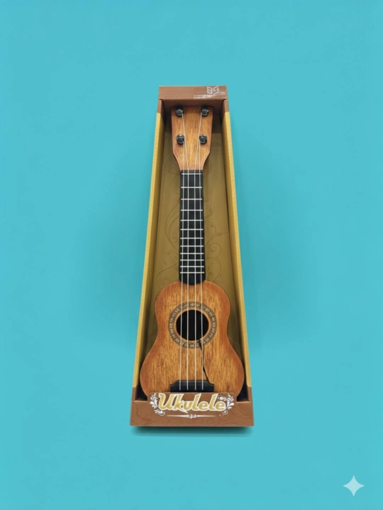Bolalar uchun yog‘och ukulele gitara (3+) - 