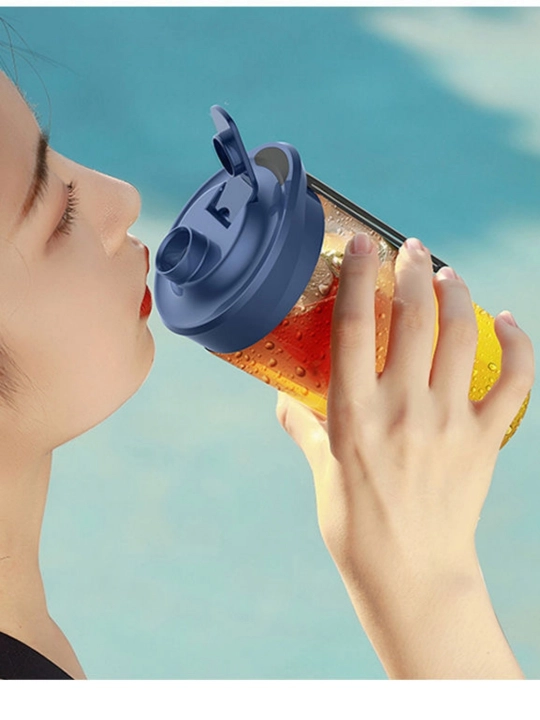 Smuzi va kokteyllar uchun simsiz mini blender, portativ