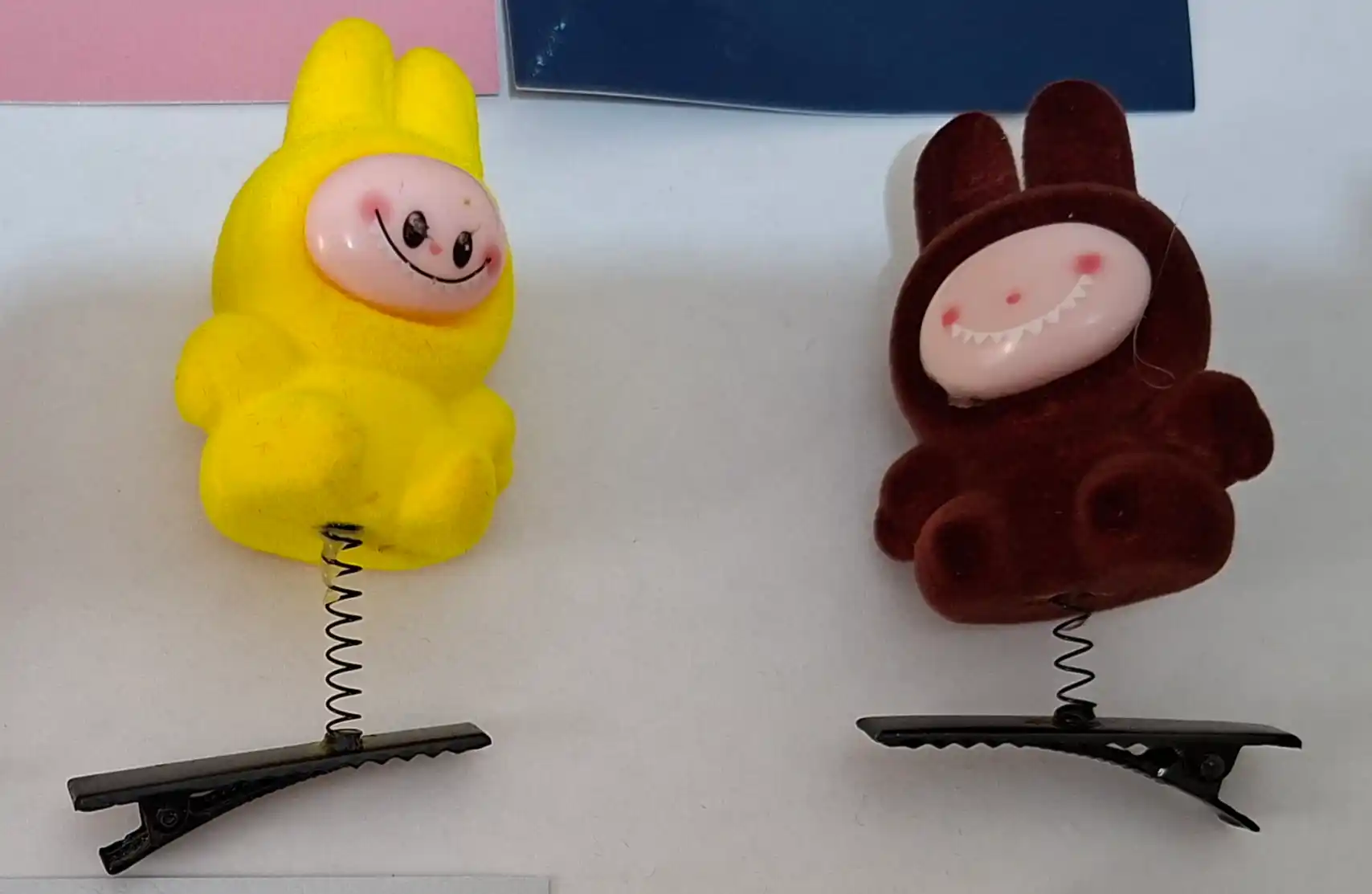 Soch uchun prujinali qisqich "Spring Hair Clip",mushukcha, Labubu, yurakcha,qisqichlar