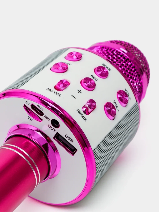 Karaoke-Mikrofon Kalonka, WSTER WS-858, Bluetooth, ko'chma, 5W, 1800 mA - 