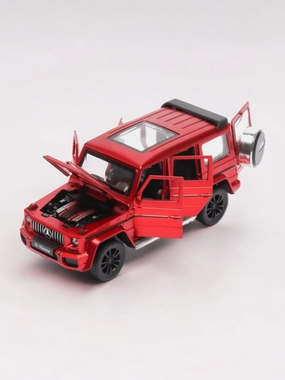 Mercedes-Benz G63 AMG Gelik 10 см – Инерционная игрушечная машина — NFX-GELENDVAGEN-АЛЫЙ