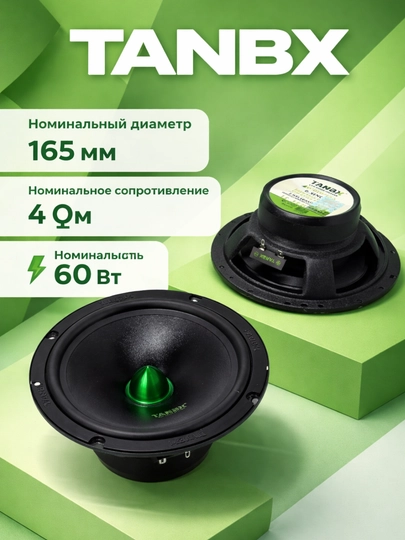 Автомобильная аудиоколонка Tanbx TB-610 Max 6.5, мощный звук и чистые частоты — AVTOLIT-TANBX610