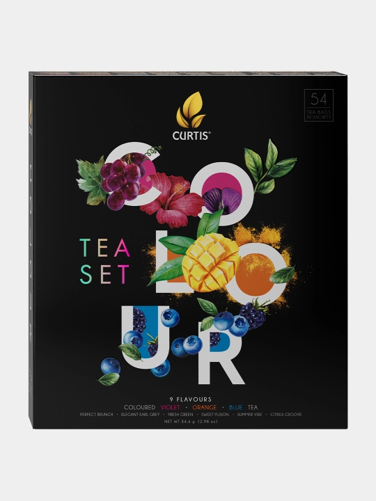 Чай чёрный и зелёный асcорти Curtis Colour Tea Set 54×≈1,5 г - 