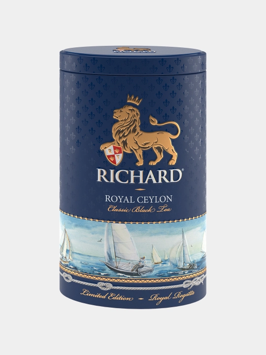 Чай чёрный листовой Richard Royal Ceylon 80 г жесть - 