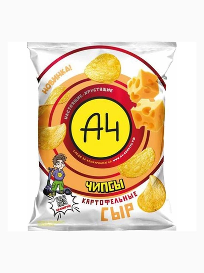 А4 Чипсы картофельные со вкусом сыра 50г — A4B-ВМИЕТН