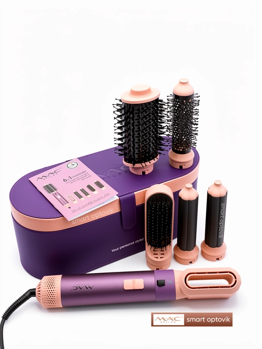 Фен-стайлер MAC Styler 6/1, профессиональный, 6 насадок, 4 режима работы