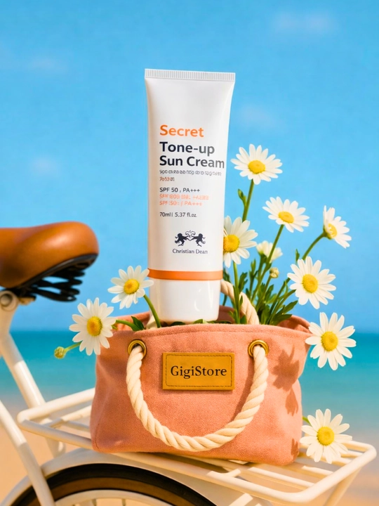 Tone-Up quyoshdan himoya kremi SPF 50+ – oqartiruvchi effekt, yengil tekstura (70 ml)