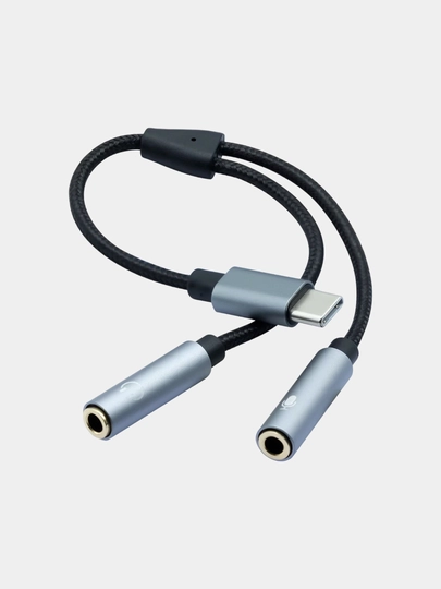 Type-c на микрофон и наушник разветвитель USB-C двойной 3,5-мм аудио Y-образный