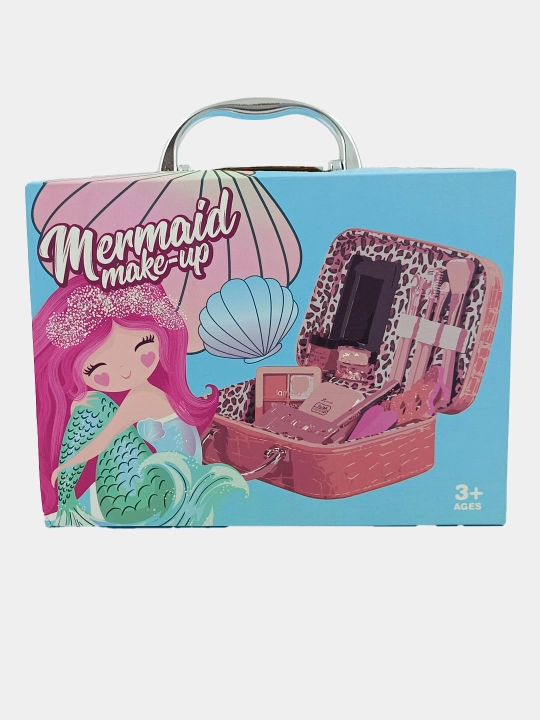 Bolalar uchun kosmetika to'plami Mermaid Make-up, sumka-chemodanda, 3+