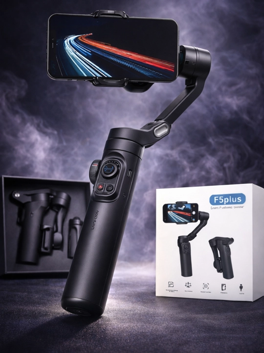 F5 Plus 3-Axis Foldable Gimbal – Smartfon uchun Professional Stabilizator, Type-C - 