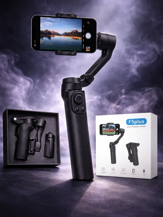 F5 Plus 3-Axis Foldable Gimbal – Smartfon uchun Professional Stabilizator, Type-C