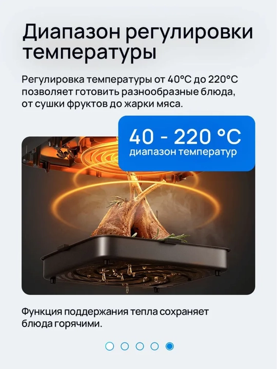 Аэрогриль фритюр Xiaomi Smart Air Fryer для здорового питания 4,5 - 12 л Смарт управления 