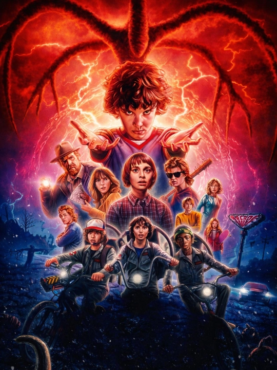 Очень странные дела Ламинированные постеры плакаты Stranger Things А4 формата