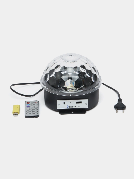Disko proyektor chiroq Bluetooth, party light MP3 USB RGB lamp remote bilan