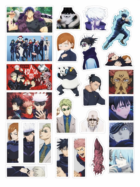 Anime stikerlar to’plami A4 formatda chop etilgan - 