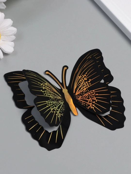 Interyer 3D/5D Kapalak stiker uy dekor hajmli yaltiroq