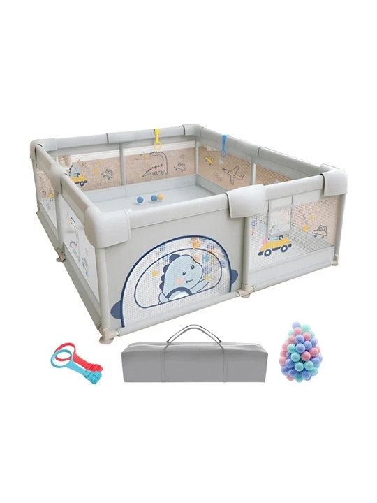 Детский игровой манеж 180×150 см с шариками и сумкой