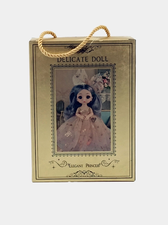 Qo'g'irchoq Delicate Doll Elegant Princess, nafis ko'ylakda, 3+