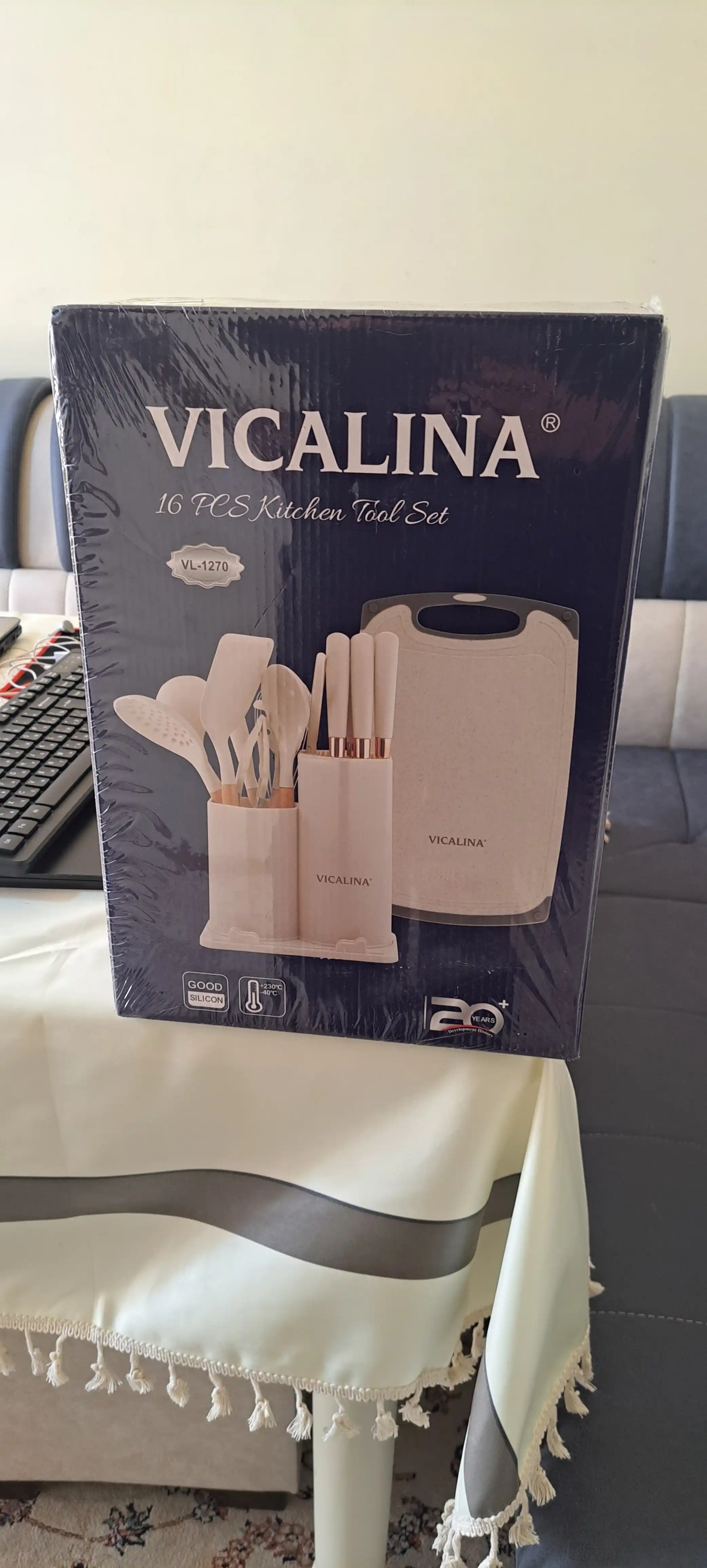 Oshxona anjomlari to'plami Vicalina, yopishmaydigan, silikondan