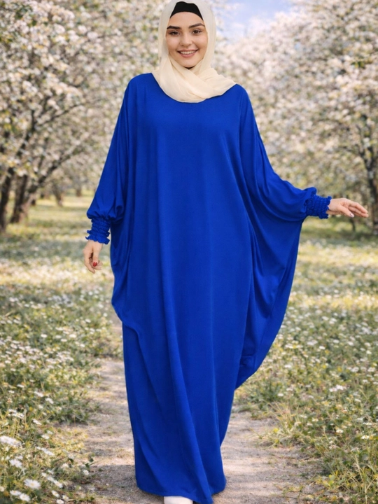Abaya — ayollar uchun uzun tunika ko‘ylak, kechki libos sifatida, xb, dvoyka o‘rniga mos - 